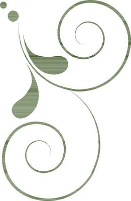 Green floral design made by green color.