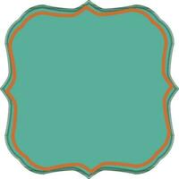 Blue frame with space for your message. vector