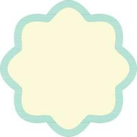 Blue tag or sticker on white background. vector