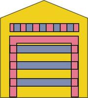 ilustración de un almacén icono o símbolo. vector