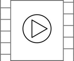 Play Video sign or symbol. vector