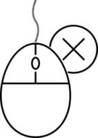 Flat illustration of a Mouse. vector
