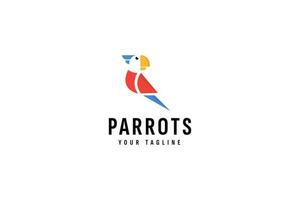 parrots logo vector icon illustration