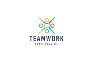 teamwork company logo vector icon illustration