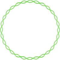 Round shape blank frame design. vector