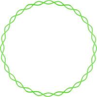 Round shape blank frame design. vector