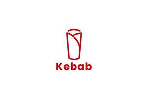 kebab logo vector icon illustration