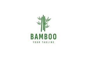ilustración de icono de vector de logotipo de bambú