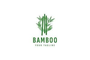 bamboo logo vector icon illustration