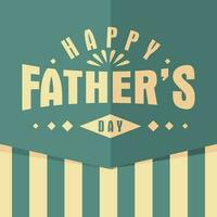 greeting card for happy fathers day event in vintage style vector