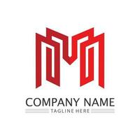 M letter logo design vector identity icon sign