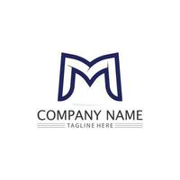 M Letter Logo Template vector