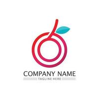 O ring logo business and circle logo design vector