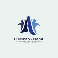 succes logo team work brand and business logo, vector community, unity colorful and friendship , partner teamwork care logo