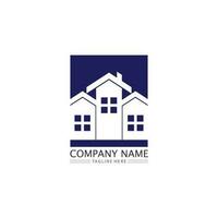 Real estate and home buildings vector logo icons template