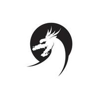 Dragon vector icon illustration