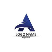 A Letter Lightning Logo vector