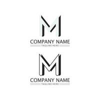 M Letter Logo Template vector