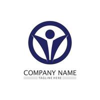 People logo, Team, Succes people work, Group and Community, Group Company and Business logo vector and design Care, Family icon Succes logo