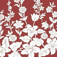 Abstract Floral colour vector pattern design suitable for fashion and fabric needs