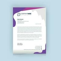 creative modern letter head design template. Simple minimal corporate business letter pad vector design. clean modern colorful letterhead.