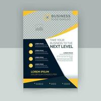 Corporate business flyer poster pamphlet brochure. Modern creative flyer Design. Business A4 print brochure template vector. real state business presentation. vector