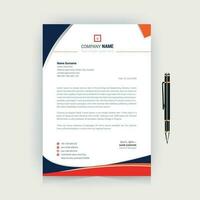 creative modern letter head design template. Simple minimal corporate business letter pad vector design. clean modern colorful letterhead.