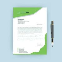 creative modern letter head design template. Simple minimal corporate business letter pad vector design. clean modern colorful letterhead.