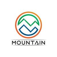 logotipo de icono de montaña vector