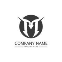 M Letter Logo Template vector