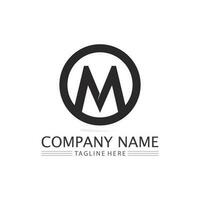 M Letter Logo Template vector