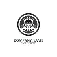 Crown Logo Template vector icon