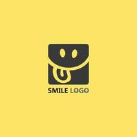 icono de sonrisa, sonrisa, diseño de logotipo vectorial, emoticonos felices, diseño divertido y felicidad de emoji vectorial vector