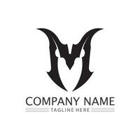 M Letter Logo Template vector