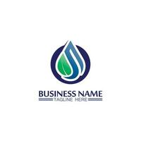 Water drop Logo Template vector