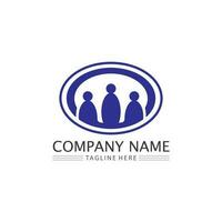 People logo, Team, Succes people work, Group and Community, Group Company and Business logo vector and design Care, Family icon Succes logo