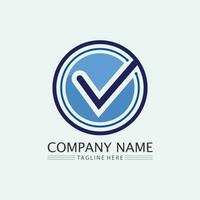 Checklist check mark logo vector or icon. Tick symbol in green color illustration. Accept okey symbol for approvement or cheklist design