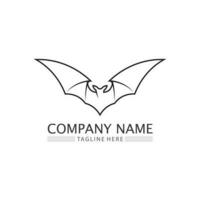 Bat logo animal and vector, wings, black, halloween, vampire, gothic, illustration, design bat icon vector