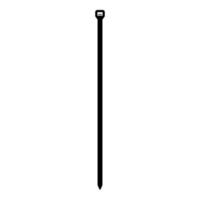 Cable tie zip building material icon black color vector illustration image flat style
