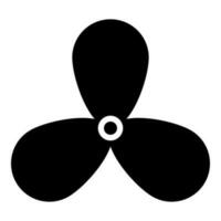 Fan car problem warning cooler icon black color vector illustration image flat style