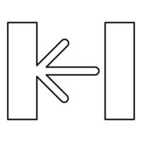 Turnstile turnstile baffle gate entrance concept flap security barrier access control contour outline line icon black color vector illustration image thin flat style