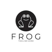 frog logo simple vector design template