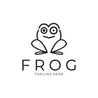 frog logo simple vector design template