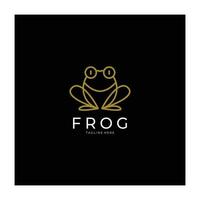 frog logo simple vector design template