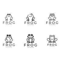 frog logo simple vector design template