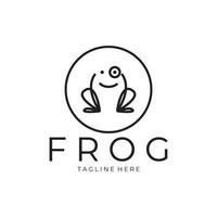 frog logo simple vector design template