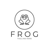 frog logo simple vector design template