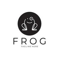 frog logo simple vector design template