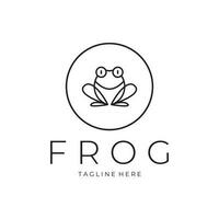 frog logo simple vector design template