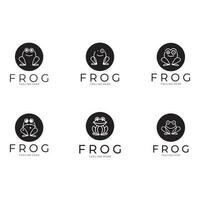 frog logo simple vector design template